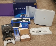 PS4 Pro SSD 512GB CUH-7200BB02 Glacier White with Box & Accessories Japan Import