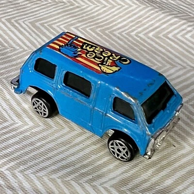 Vintage Summer Ice Cream Van Scale 1:80 Blue S8305 Dieccast Toy Vehicle Car Van - Image 1 of 4