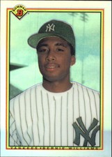 2002 (YANKEES) Bowman Chrome Reprints Refractors #BCRBW Bernie Williams 90