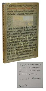 Learning from Las Vegas ROBERT VENTURI & DENISE SCOTT BROWN Signed First Edition - Bild 1 von 6