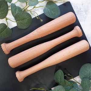 Plain Natural Wooden Cocktail Muddler 8" Length / Bar Tool / Hardwood / Mixer - Picture 1 of 4
