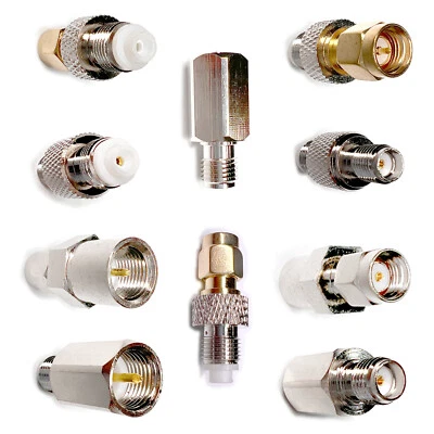RF Adapter SMA RPSMA Male Female to FME Male Female Jack for Antenna Router RH - Image 1 of 4