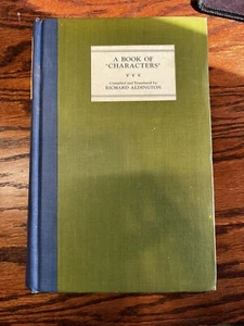 A Book Of Characters, Richard Aldington Undated - Picture 1 of 11