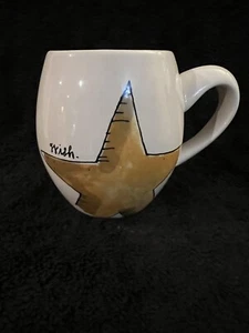 Rae Dunn Retired Wish Yellow Star Mug Cup “all is bright” Tea Coffee 16oz - Picture 1 of 6