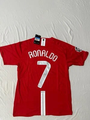 MAGLIA CALCIO RETRO MANCHESTER UTD HOME 7 RONALDO 2008 UCL FINAL CRISTIANO CR7