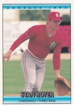 1992 Donruss #602 Stan Royer MLB St Louis Cardinals + Yes 4 Free Mystery Cards - Image 1 of 2