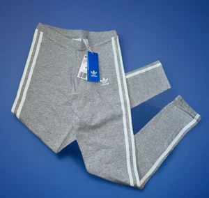 Adidas Mujer Leggings Clásicos 3 Rayas Gris Gimnasio Correr Apretados CY4761 Talla XS NUEVOS CON ETIQUETAS - Imagen 1 de 11