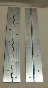 A Pair 2 Aluminum Piano Hinge 1" x 1" x 12" 20 Gauge Made in USA - Picture 1 of 3