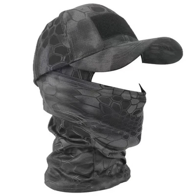 Sombrero táctico de pasamontañas cara completa gorra para el sol camuflaje exterior Snapback para hombre Foto 1 de 4