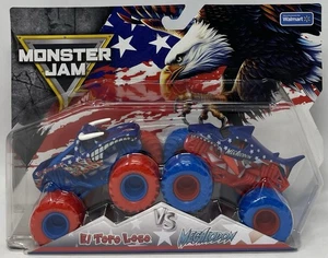 Spin Master Monster Jam El Toro Loco vs Megalodon Stars & Stripes 2025 - Bild 1 von 2