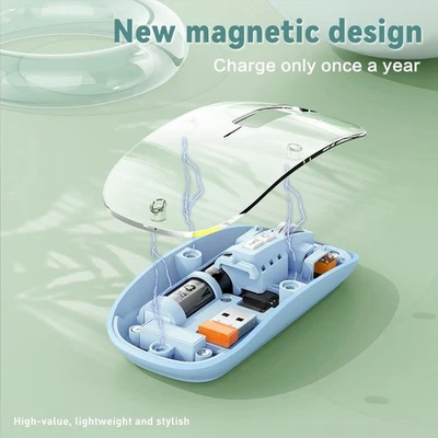 Adjustable DPI USB Mice with Rechargeable Battery and Transparent Design - Image 1 of 4