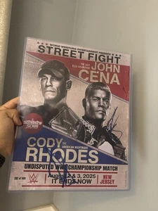 WWE Summerslam John Cena Cody Rhodes doppio autografo firmato 11x14 casuale 292/500 - Foto 1 di 2