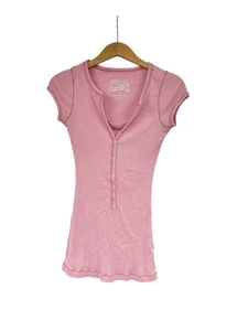 Self Esteem Henley Shirt Spitzeneinsatz Y2K Bella Swan/Elena Gilbert Style Medium - Bild 1 von 7