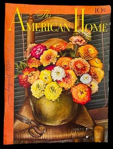 THE AMERICAN HOME MAGAZINE AUGUST 1936 COVER ONLY GENERAL ELECTRIC DISPOSALL - Bild 1 von 9