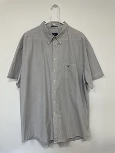 Gant Herren Causal Kurzarm Hemd Regular Fit Double Face Broadcloth Grau 3XL - Bild 1 von 14