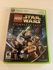 LEGO Star Wars: The Complete Saga (Microsoft Xbox 360, 2007) en caja con manual probado - Imagen 1 de 8
