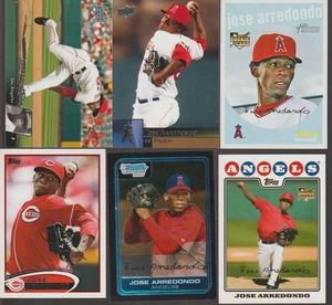 JOSE ARREDONDO LOT OF 33 BASEBALL CARDS 6 DIFFERENT ANGELS REDS - Bild 1 von 2