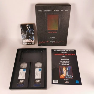 The Terminator 1 &2 Collection Limited Edition VHS Boxset inkl. Roman 1992 - Bild 1 von 4