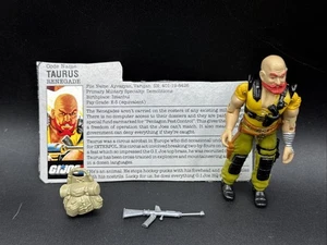 Vintage 1987 GI JOE Complete RENEGADE Code Name TAURUS w FILE CARD - Picture 1 of 7