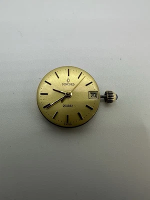 GENUINE CONCORD Seven JEWELs QUARTZ 956.111 MOVEMENT & DIAL COMPLETE/UNTESTED - Image 1 of 4