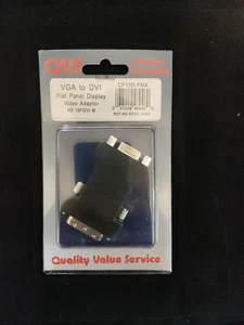 QVS VGA to DVI Flat Panel Display Video Adapter CF15D-FMA GET IT FAST!! - Picture 1 of 5