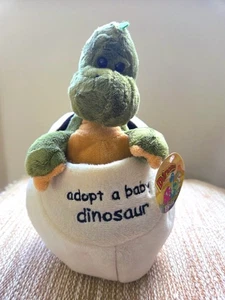 Fiesta Baby T-Rex Dinosaur Plush Stuffed Animal Adopt A Baby In Egg Removable - Picture 1 of 11