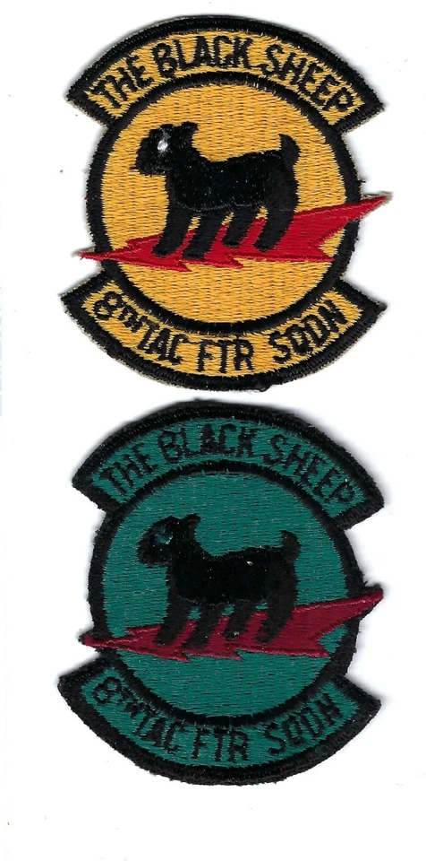 PATCH USAF 8TH TAC  FIGHTER  SQDN TFS PAIR  HOLLOMAN AFB   FS26-A - Image 1 of 1