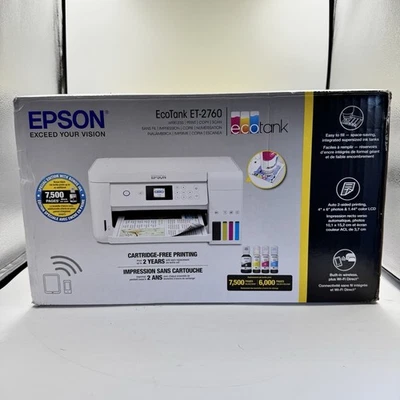 Epson EcoTank ET-2760 Sublimation Supertank Color Inkjet All-in-One Printer - Image 1 of 4