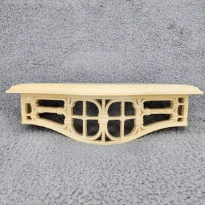 Vintage Home Interior Wall Shelf Yellow Plastic Bamboo #3067 USA Homco - Picture 1 of 15