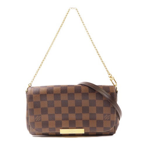 LOUIS VUITTON（LV） Borsa a tracolla Louis Vuitton LV GHW Favorite PM 2Way N41276 Damier Ebene marrone