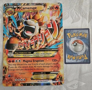 Pokemon Mega M Camerupt - XY198 JUMBO / OVERSIZED Promo Card -Direct From Box - Picture 1 of 5