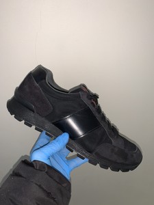 prada match race runner sneakers nero