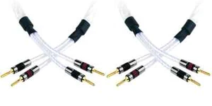 Qed Genesis Silver Spiral Speaker cable A Pair Terminated Qed Airloc Metal Forte - Bild 1 von 5