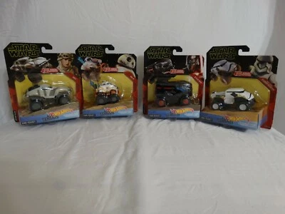 Disney Star Wars Hot Wheels All Terrain Series Character Cars Lot of 4 Die-Cast  - Image 1 of 4