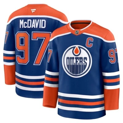 ¡LO ÚLTIMO! Engrasador cosido Connor McDavid Edmonton Team nombre y número regalo del jugador Foto 1 de 4
