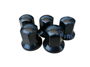 60x 32 mm cubierta de tuerca de rueda tapas negras de plástico aptas para Scania DAF Volvo Mercedes Iveco - Imagen 1 de 3