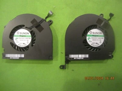 Apple MacBook Pro 15" A1286 2010 2011 2012 - Left & Right Cpu Cooling Fan - Image 1 of 2