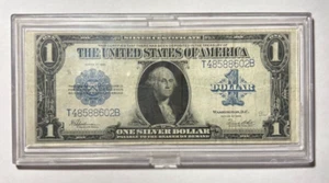 1 - 1923 $1.00 Silver Certificate Large Size Bank Note-Bill Blue Seal *BIG ONE* - Picture 1 of 2