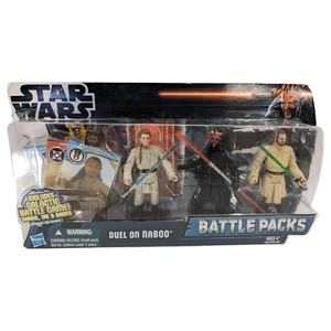 Duel on Naboo Hasbro Star Wars The Clone Wars Battle Packs 3 Pack - Picture 1 of 6