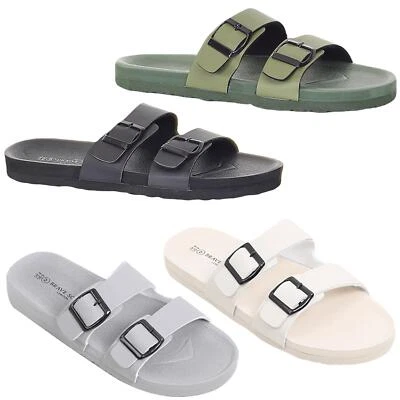 Brave Soul Men Slip on Slider Mule Sandal Ultra Light Sports Slipper Size 6-12