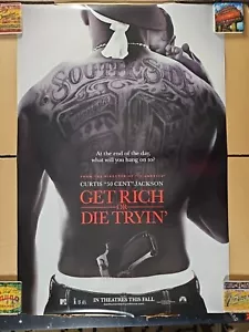 Póster de cine GET RICH OR DIE TRYIN' DS 27x40 Curtis 50 centavos Jackson - Imagen 1 de 2