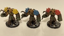 Lot of 3 Mage Knight Troll Artillerist #67, 68, 69 Rebellion D&D Figure
