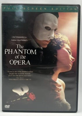 The Phantom of the Opera DVD Full Frame Gerard Butler Emmy Rossum 2005 - Image 1 of 3
