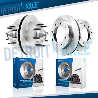 Rotores de freno delanteros y traseros tracción trasera para Ford F-250 F-350 Super Duty 8 orejetas 2 ruedas ABS Foto 1 de 4