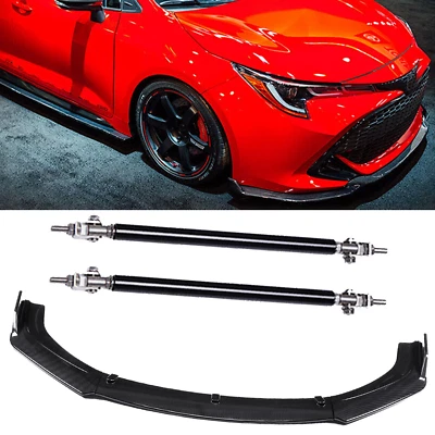 Front Bumper Lip Splitter Spoiler Kit Carbon Fiber For Toyota Matrix 2003-2014 Foto 1 de 4