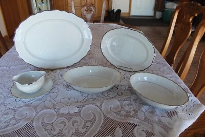 Harmony House Vintage Silver Sonata Dinnerware Pieces Elegant Clean Platinum - Image 1 of 4