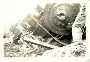 EISENBAHN ENTGLEISUNGEN, KATASTROPHEN, KONVOLUT 5 VINTAGE 3X4 FOTOS (RR) - Bild 1 von 5