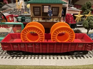 Lionel Post War New York Central Red Gondola 6462 W/2 Coils - Picture 1 of 5