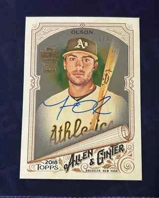 Matt Olson 2018 Topps Allen & Ginter 2023 Archives Signature Series 1/1 Braves - Image 1 of 4