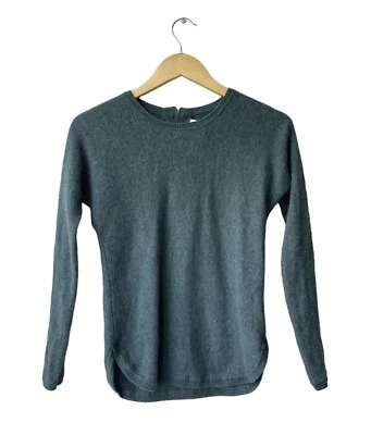 Max Studio Womens 2 Ply Cashmere Sweater Size XS Quiet Luxury Green Winter Soft - Image 1 of 4